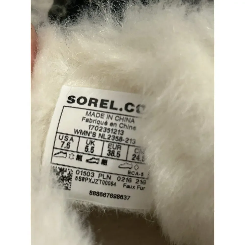 Sorel Womens 7.5 Out N About Moc Olive Green Suede Faux Shearling Lined Moccasin